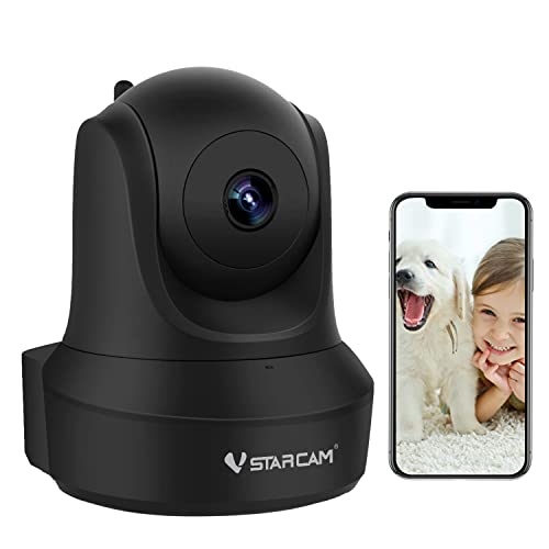 VSTARCAM 1080P HD WiFi Indoor Security Camera with Night Vision & 2-Way Audio - Baby Monitor, Pet Camera, Motion Detection, Cloud Storage & Phone App - Ideal for Home, Nursery, Pet Room & Office Surveillance