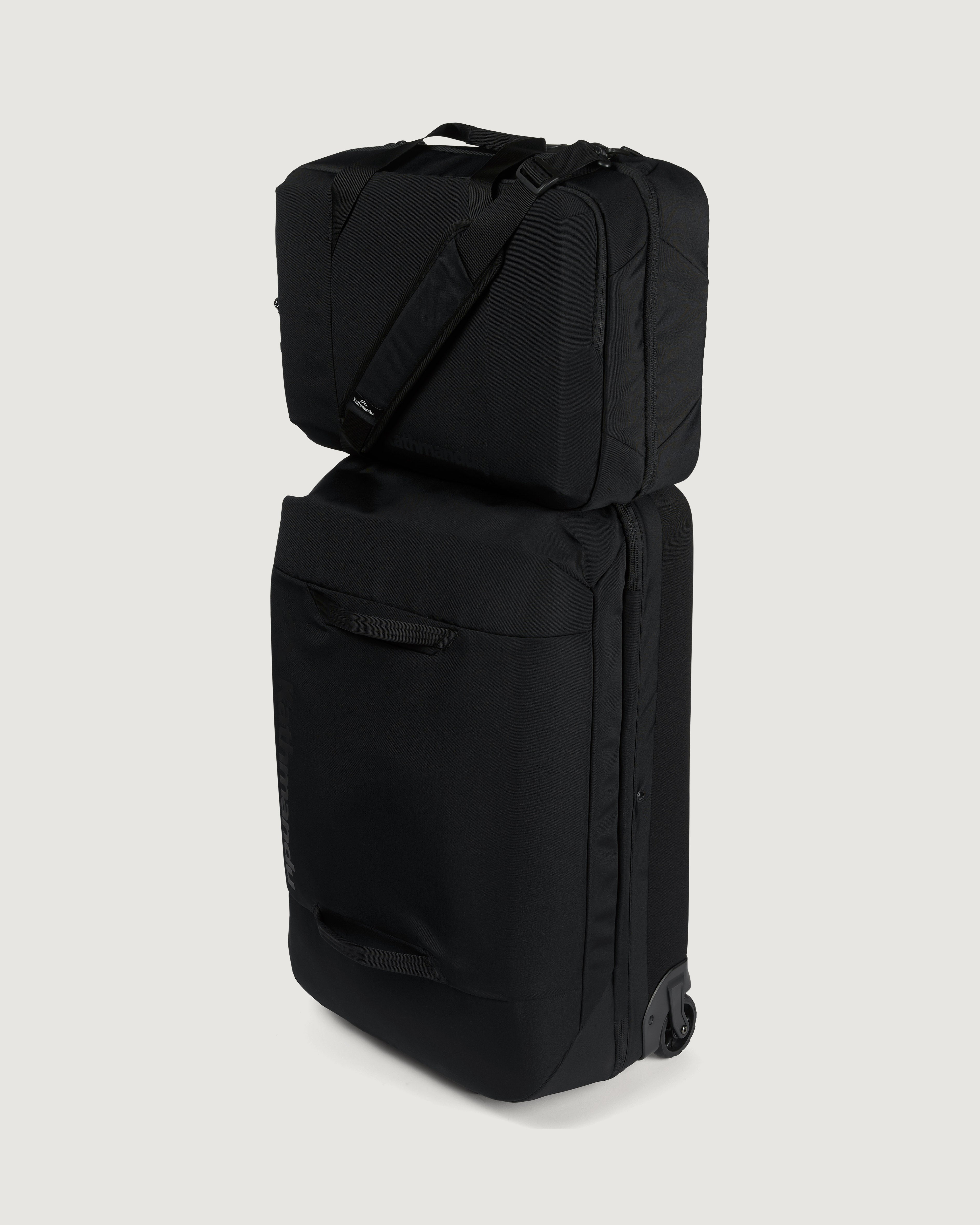 30L Split Level Backpack - Waterproof & Durable Travel Hiking Bag for Men & Women - Perfect for Commuting, Camping, and Outdoor Adventures (Black/Black)