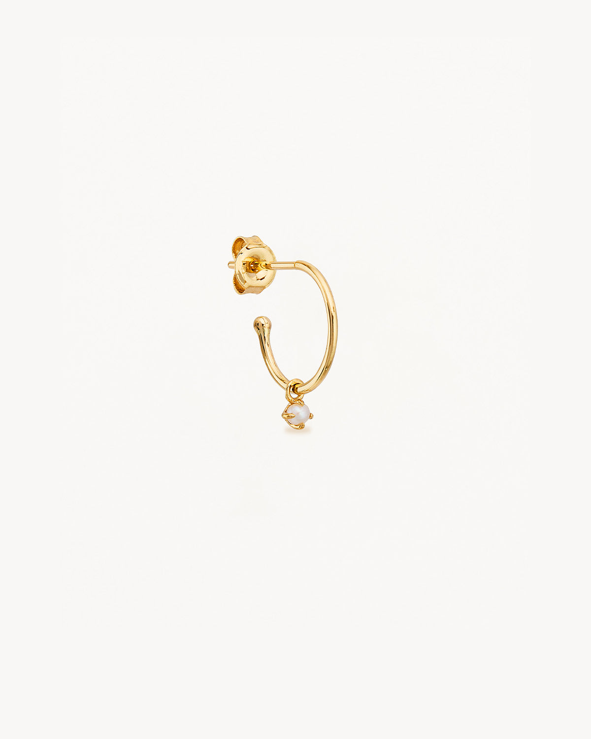 14K Solid Gold Tranquillity Hoop Earrings for Women - Dainty Minimalist Everyday Jewelry - Perfect for Work, Date Night & Special Occasions