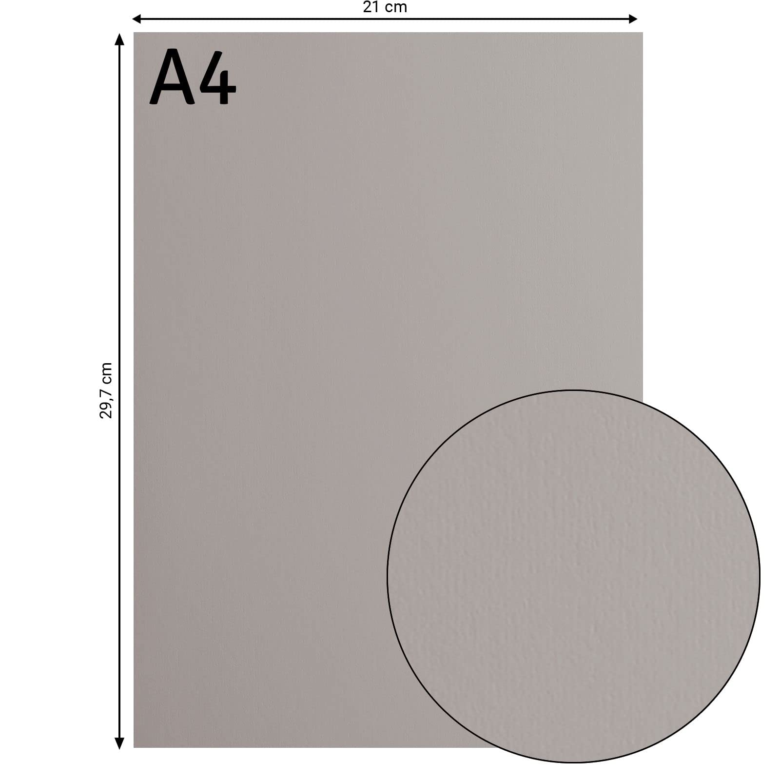 Vaessen Creative Florence Smooth Cardstock - 216 GSM, A4 Size, Tin Grey & Beige, 10 Sheets - Premium Quality for Scrapbooking, Card Making, Die Cutting & Paper Crafts - Perfect for DIY Projects, Wedding Invitations & Home Decor
