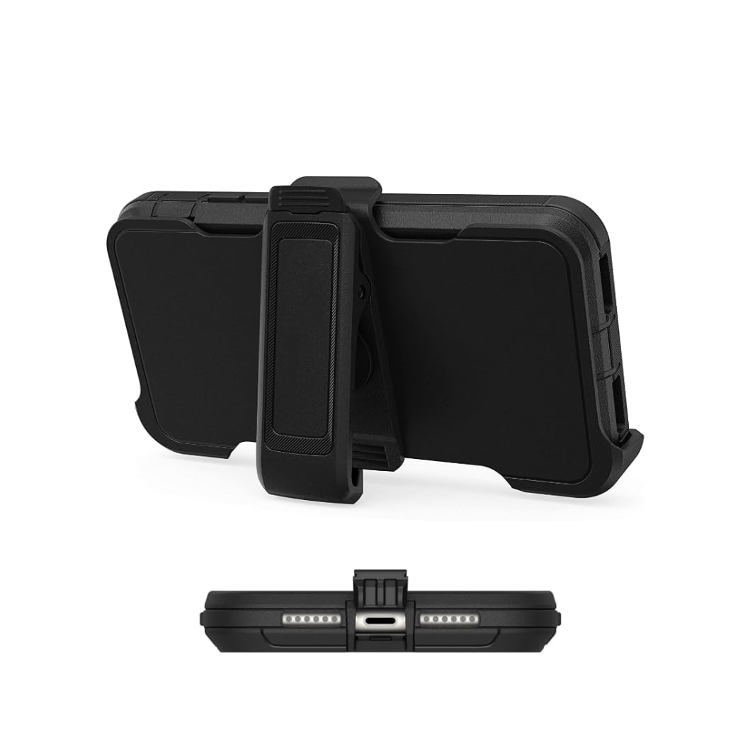 Defender Case for iPhone 14 & iPhone 13 - 6.1 Inch Screenless Protective Phone Cover (Black) - Perfect for Outdoor Activities, Sports & Daily Protection