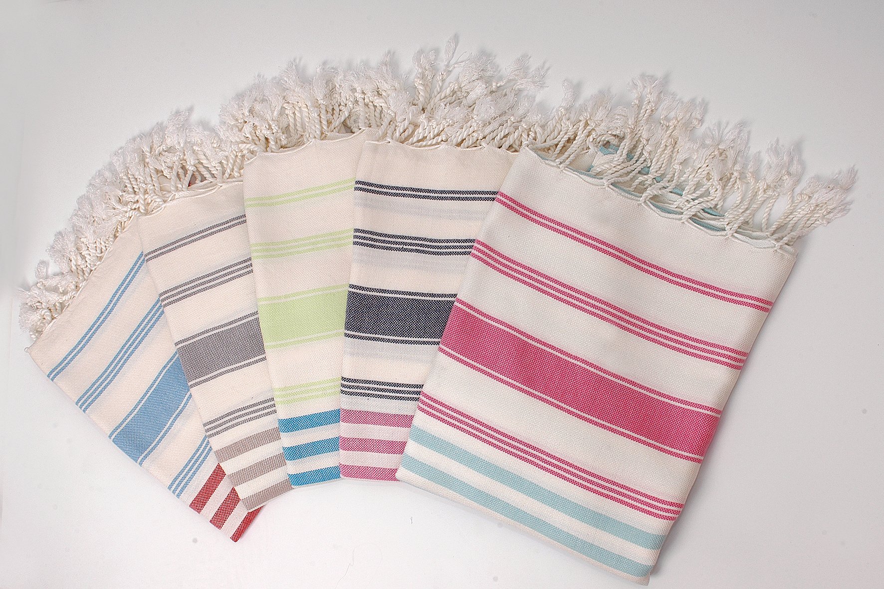 Premium 100% Cotton Turkish Pestemal Bath Towel Set of 2 (37