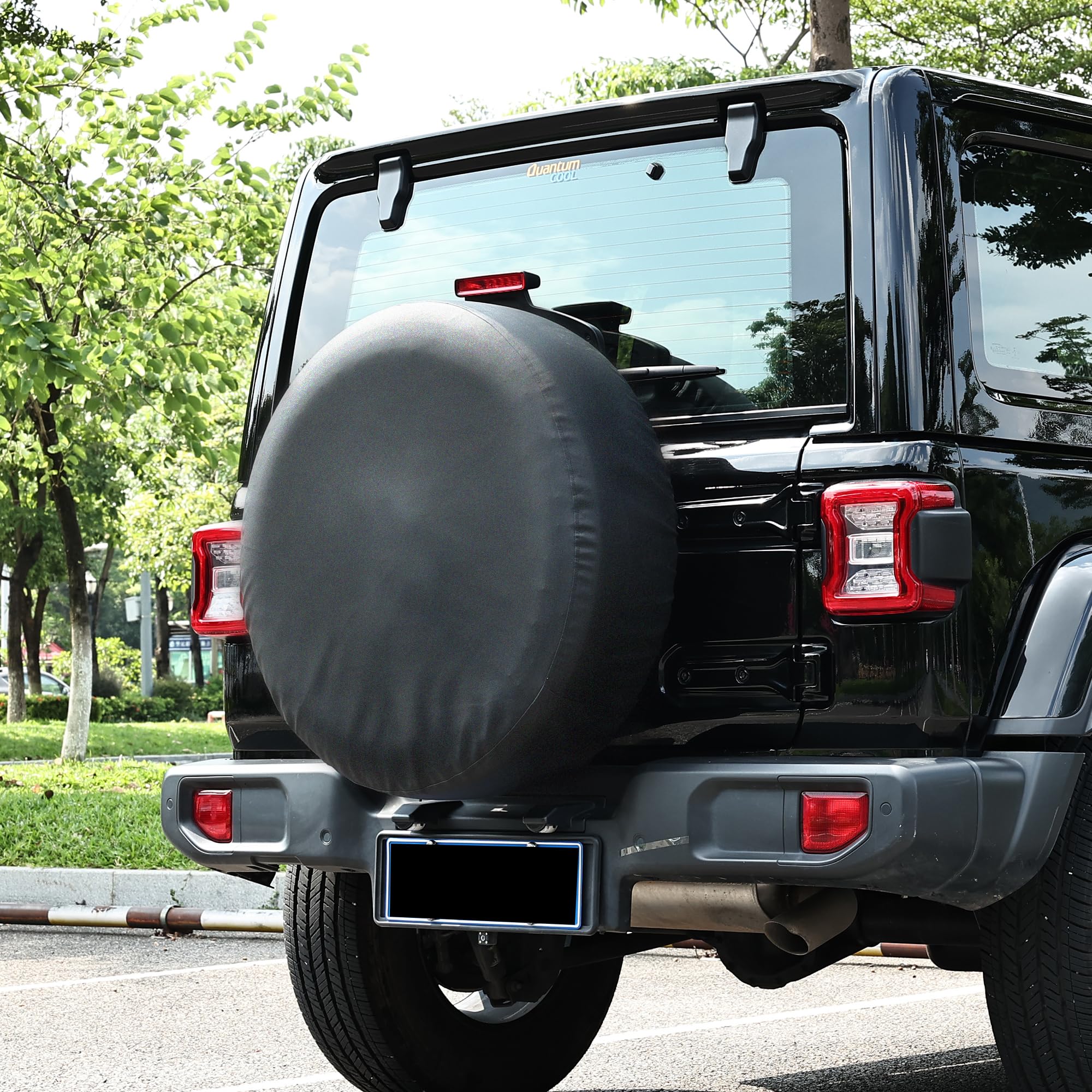 Moonet Universal PVC Leather Spare Tire Cover for Cars, Trucks, SUVs, RVs & Trailers - Waterproof & UV Resistant (Fits 27-29 Inch Wheels, Black) - Perfect for Outdoor Adventures, Camping & Road Trips