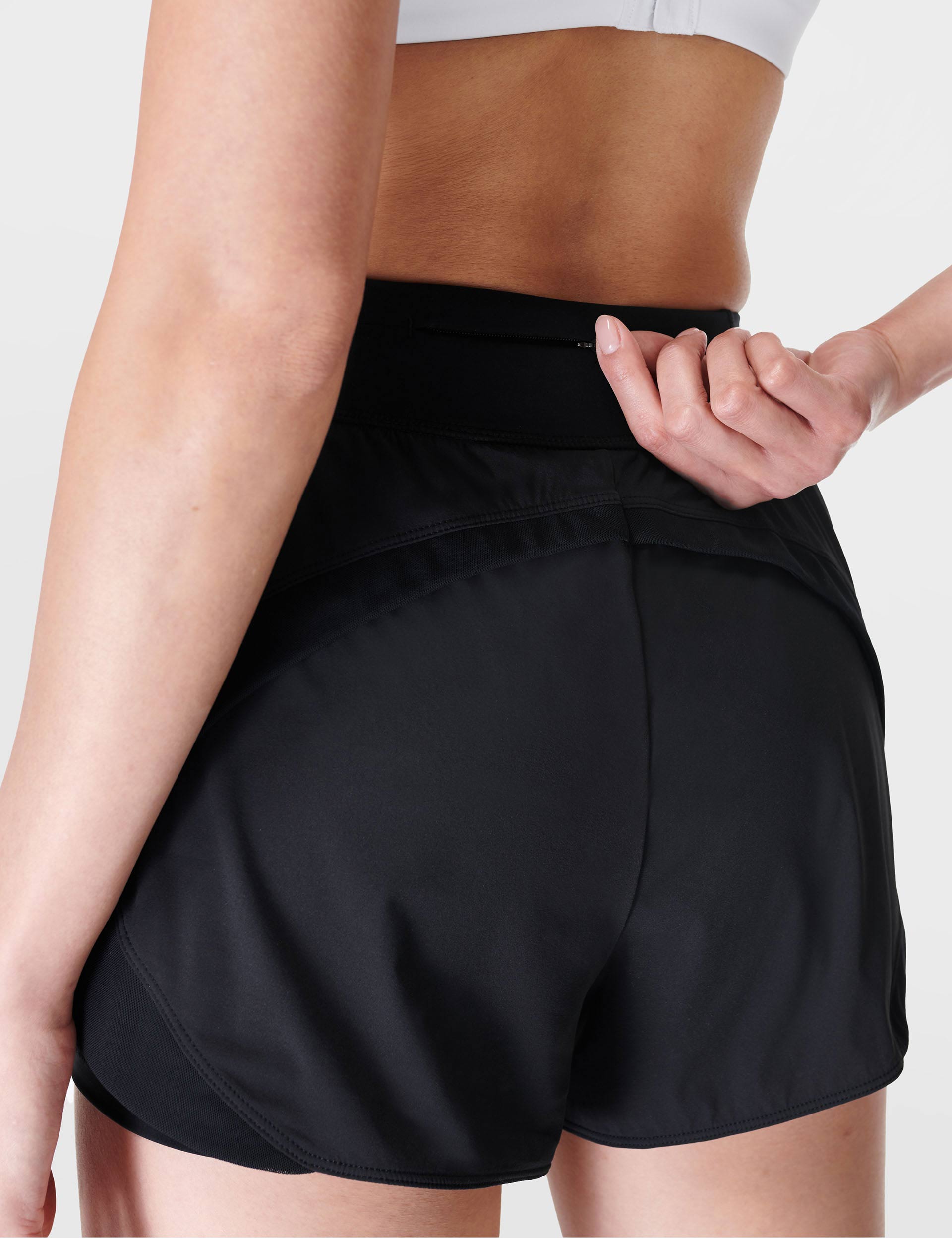 Tempo Run Shorts for Men & Women - Lightweight, Breathable & Quick-Dry Running Shorts in Black - Perfect for Jogging, Gym Workouts & Outdoor Activities