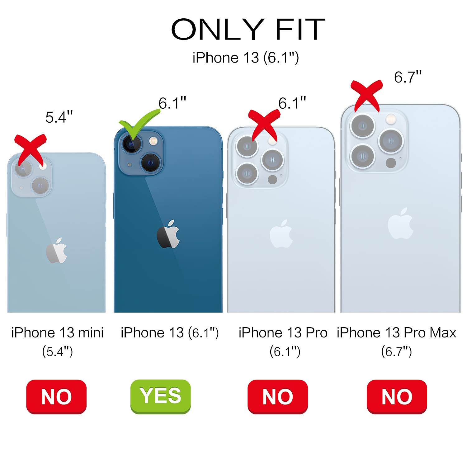 Hitaoyou iPhone 13 Case with Camera Cover & Kickstand - Military Grade Shockproof Heavy Duty Protective Magnetic Phone Cover for iPhone 13 (Red) - Perfect for Outdoor Activities, Travel & Daily Protection