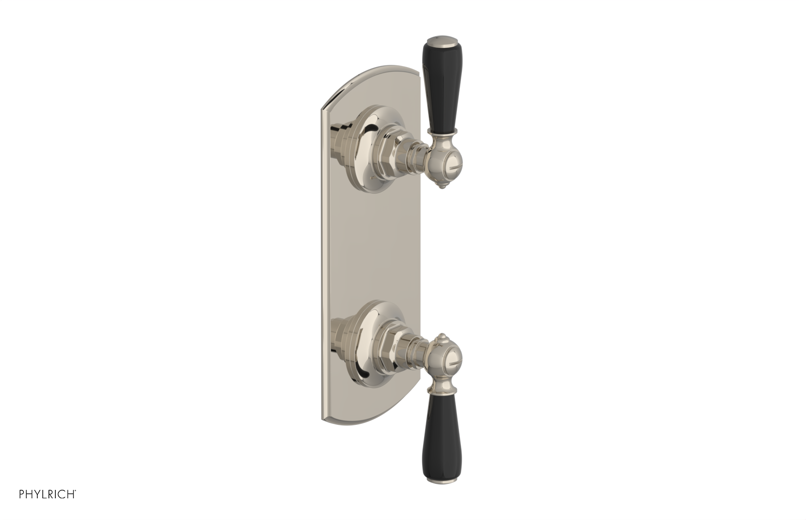 Jamestown Thermostatic Shower Valve with Volume Control & Diverter - Black Accented Bathroom Fixture for Modern Showers & Spa-Like Experience