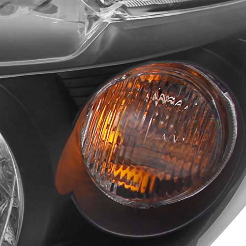 AKKON Black Headlights Replacement Pair Set for Toyota Corolla S & XRS - Driver & Passenger Side - Upgrade for Night Driving & Enhanced Style