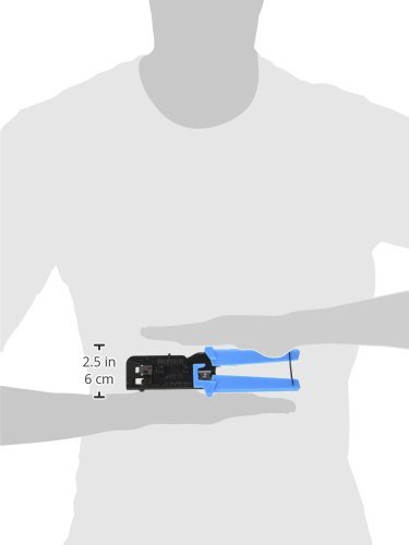 Platinum Tools 100002 EZ-RJ45 Convenience Pack - 200-Piece Cat6 RJ45 Connector Kit with Crimping Tool | Ideal for Network Installations, IT Professionals & Home Office Setups