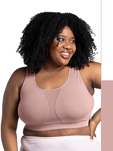 Comfort Bra - Breathable - 2 Pack White/Blushing Rose