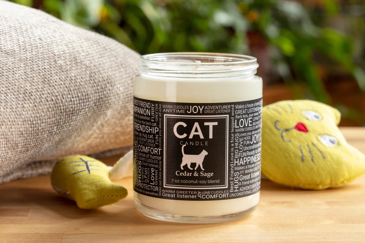 Love That Cat Candle - Handmade Soy Wax Scented Candle with Feline Design - Perfect for Home Decor, Gifts & Relaxation - Create Cozy Atmosphere for Cat Lovers