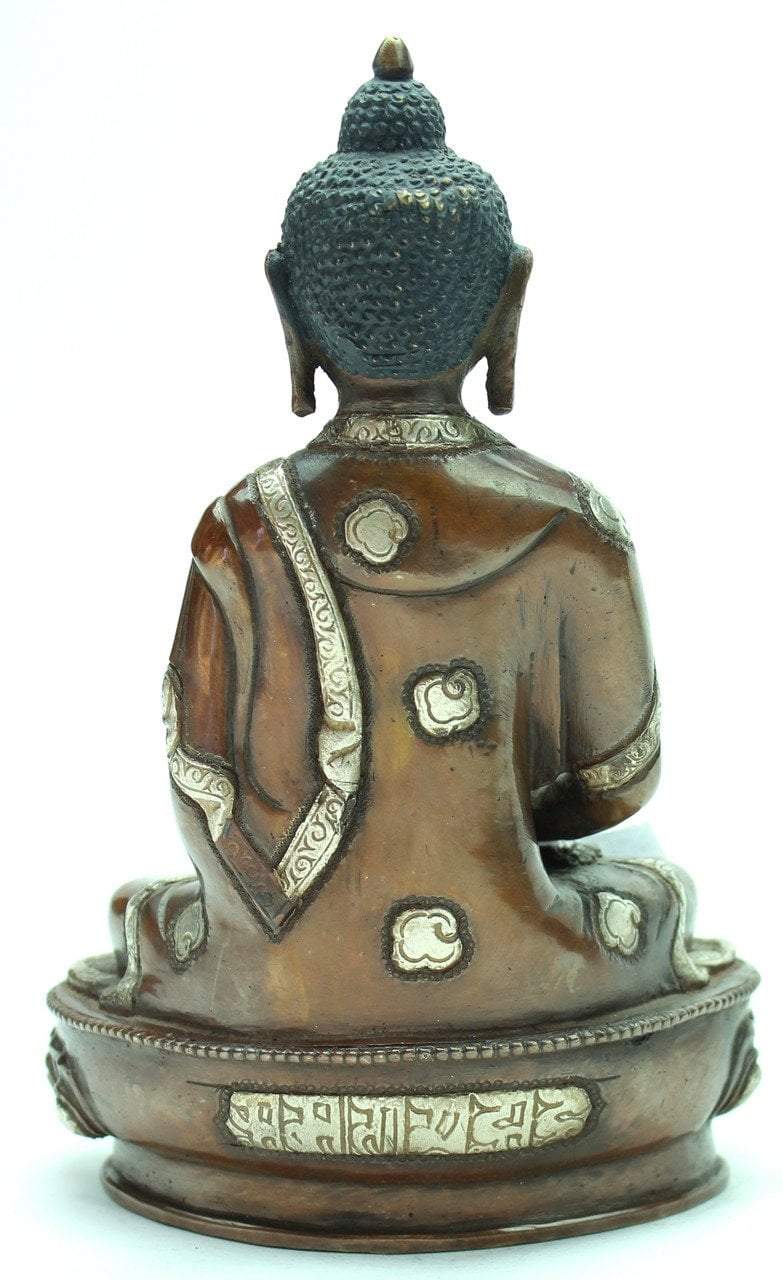 8 Inch Amitabha Buddha Statue - Handcrafted Buddhist Decor for Home Altar, Meditation & Spiritual Gift