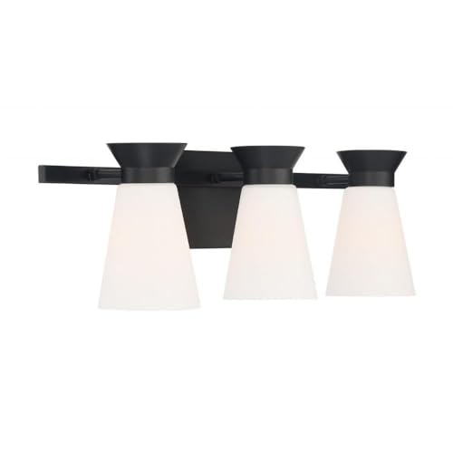 Nuvo Caleta 3-Light Bathroom Vanity Set - Modern LED Bath Vanity Light Fixture for Bathroom Makeover, Perfect for Home Renovation & Spa-Like Ambiance