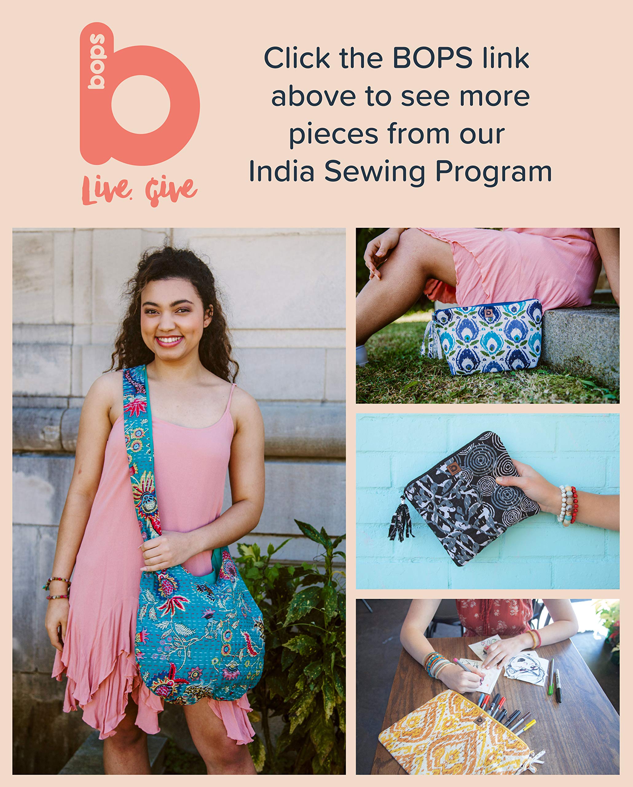 Handmade Kantha Fabric Sling Bag for Women - Unique Boho Crossbody Purse, Stylish Shoulder Bag for Shopping, Travel & Everyday Use