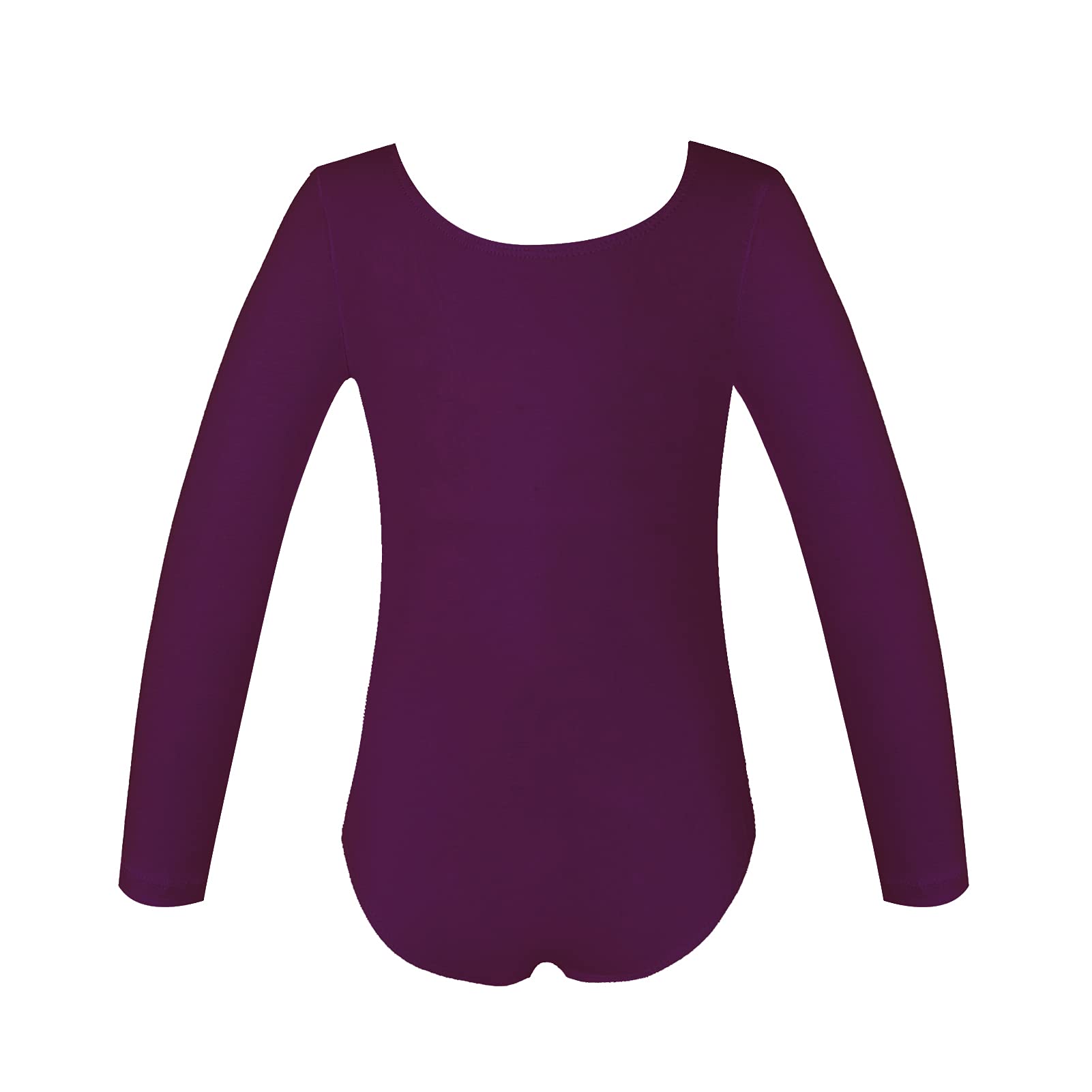 Phineein Girls Long Sleeve Basic Leotards for Kids - Dance, Gymnastics, Ballet & Performance Wear - Comfortable Stretch Fabric for Active Play & Training