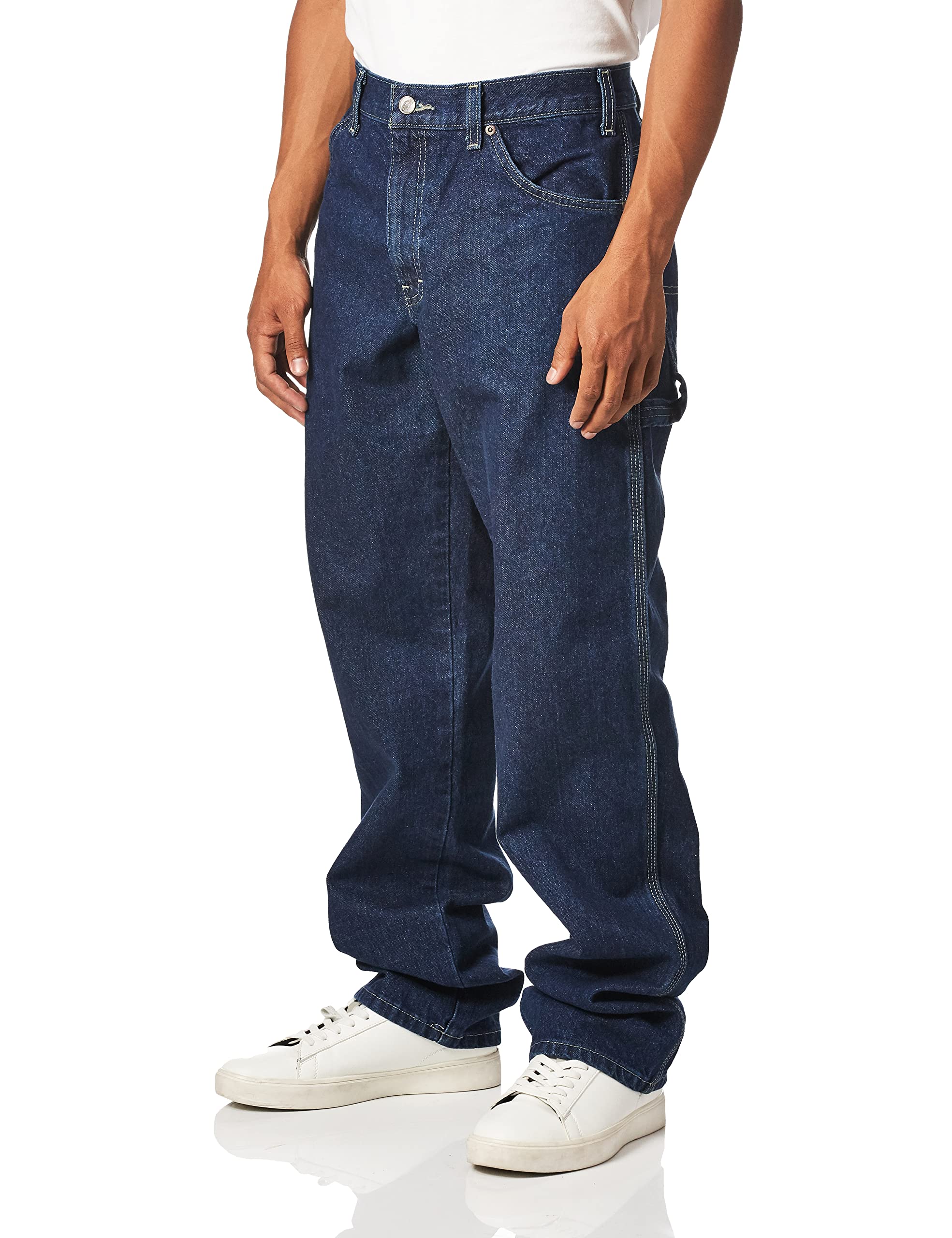 Dickies Men's Relaxed-Fit Carpenter Jeans - Durable Work Pants for Construction, Carpentry & Outdoor Activities | Comfortable Denim Jeans for Workwear & Casual Wear
