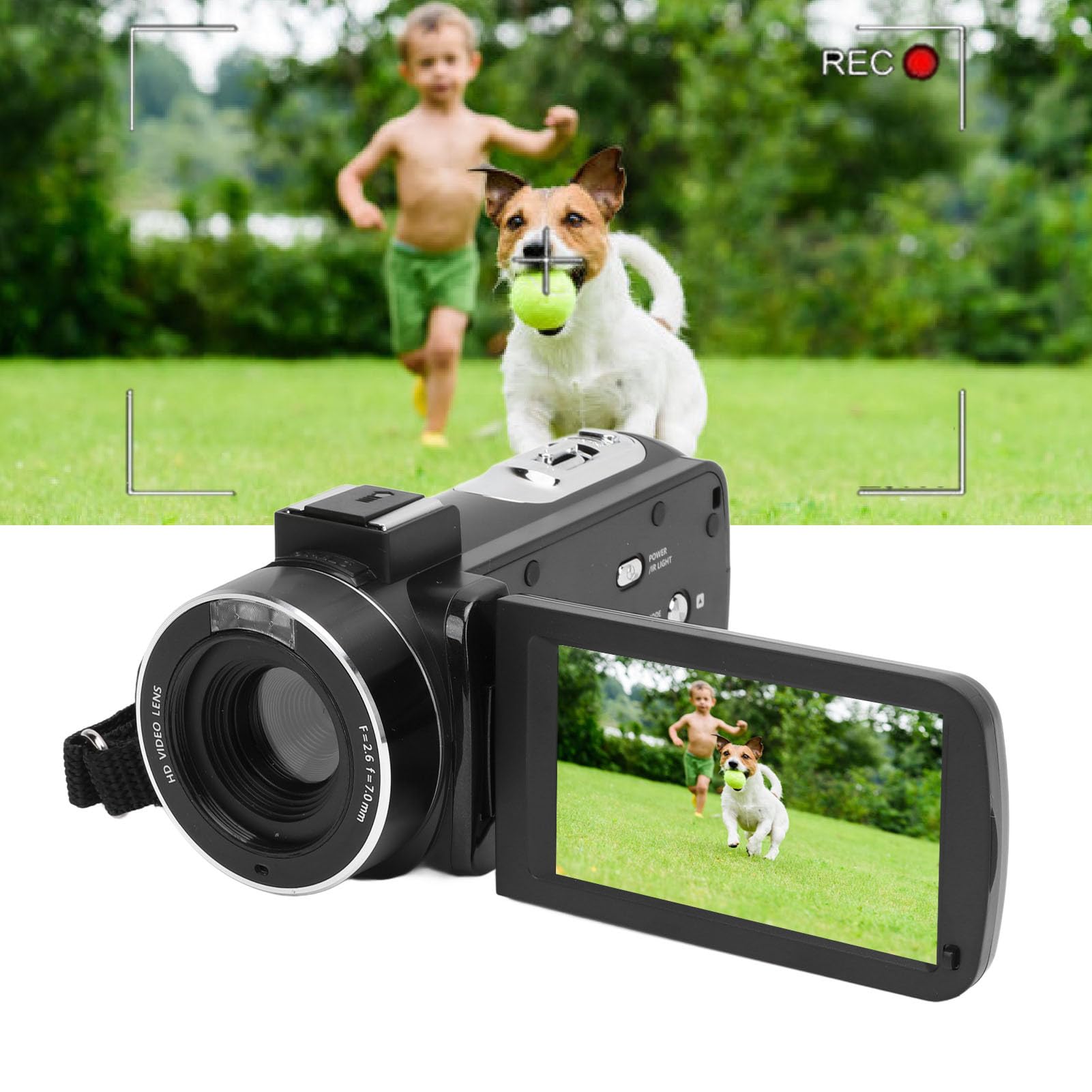 4K 56MP HD Vlogging Camera with 3