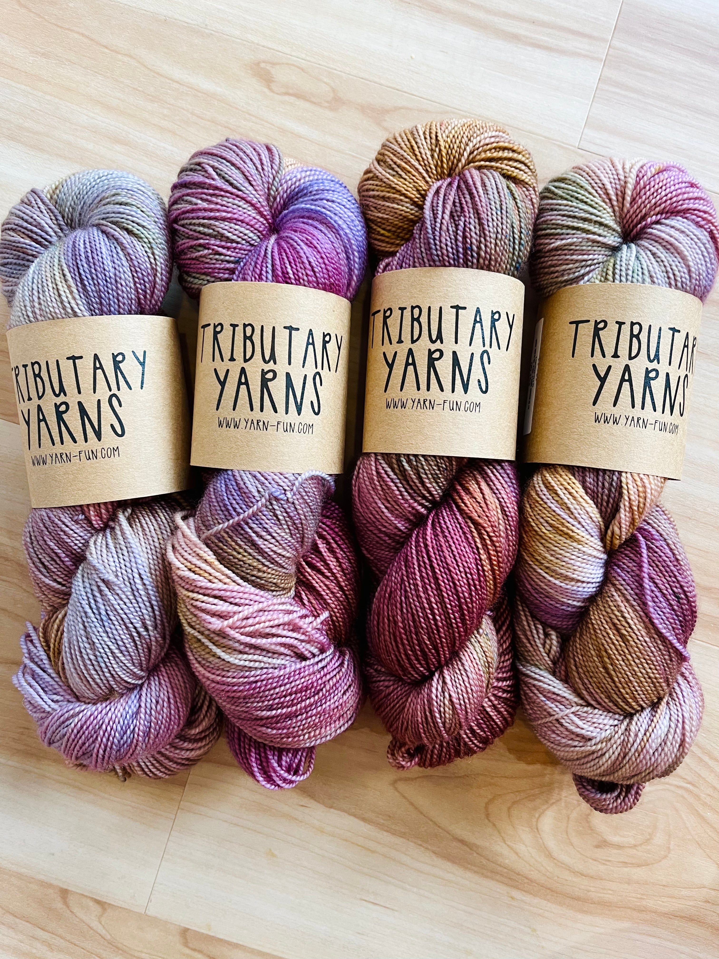 Tributary Yarns Monthly Color Club - Hand-Dyed Yarn Subscription for Knitting & Crocheting - Perfect for Scarves, Hats & DIY Craft Projects