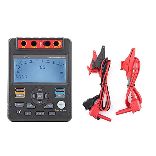 UT511 Digital Megohmmeter - Auto Range Resistance Tester with USB Interface (100V/250V/500V/1000V) - Perfect for Electrical Maintenance, Industrial Testing & Home DIY Projects