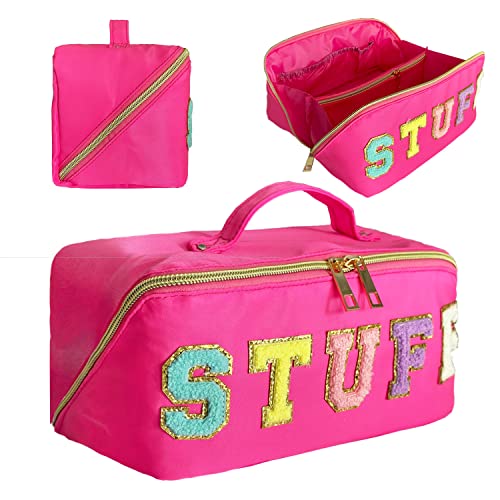 A Rose nylon makeup bag