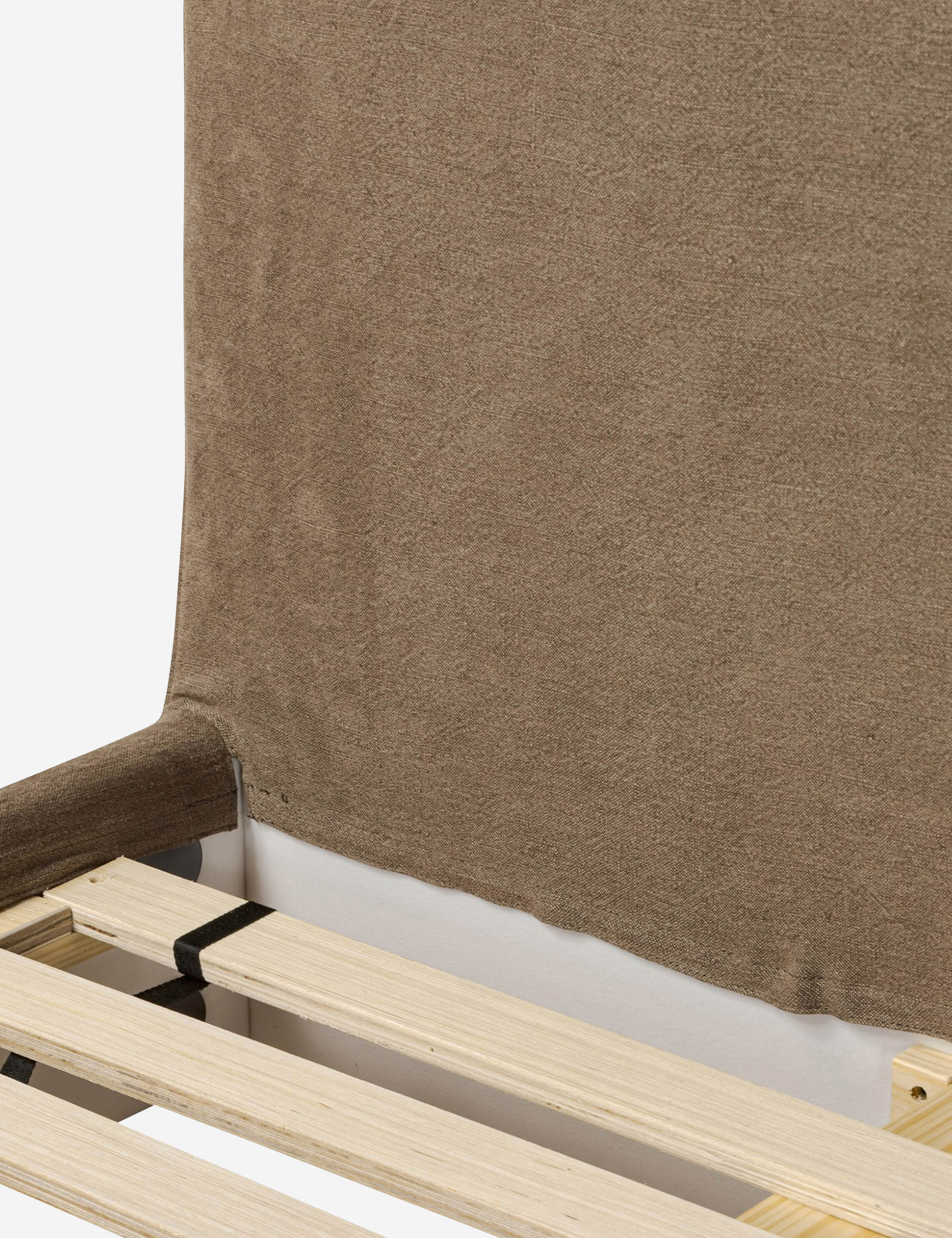 Dalia Slipcover Bed by Amber Lewis x Four Hands - Modern Upholstered Bed Frame for Bedroom Decor - Perfect for Master Bedroom, Guest Room & Cozy Home Styling