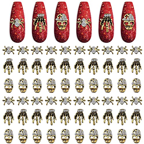 Gold Halloween Nail Charms