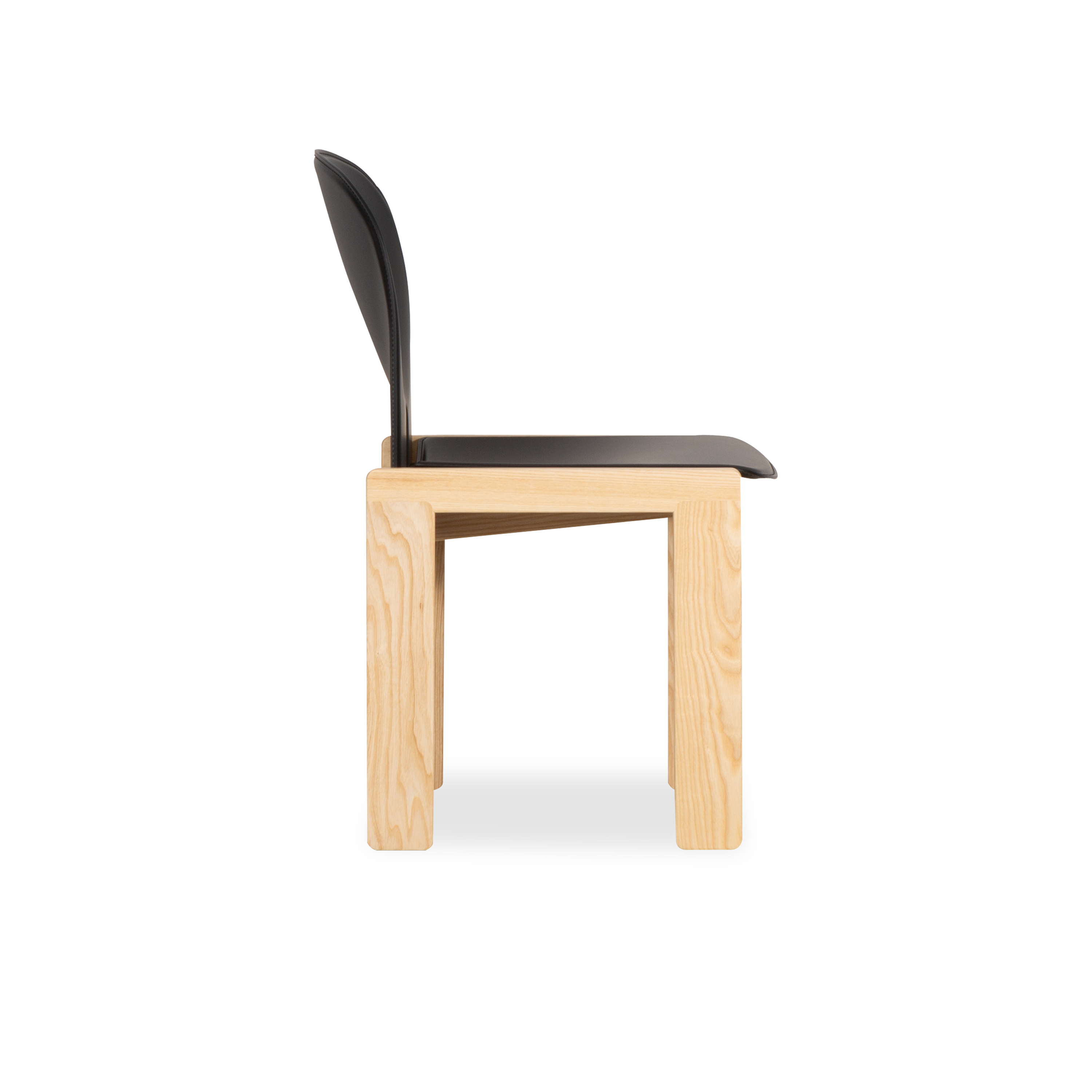 Scarpa 121 Side Chair - Modern Dining Chair with Wooden Legs & Upholstered Seat - Perfect for Kitchen, Dining Room, and Office Use
