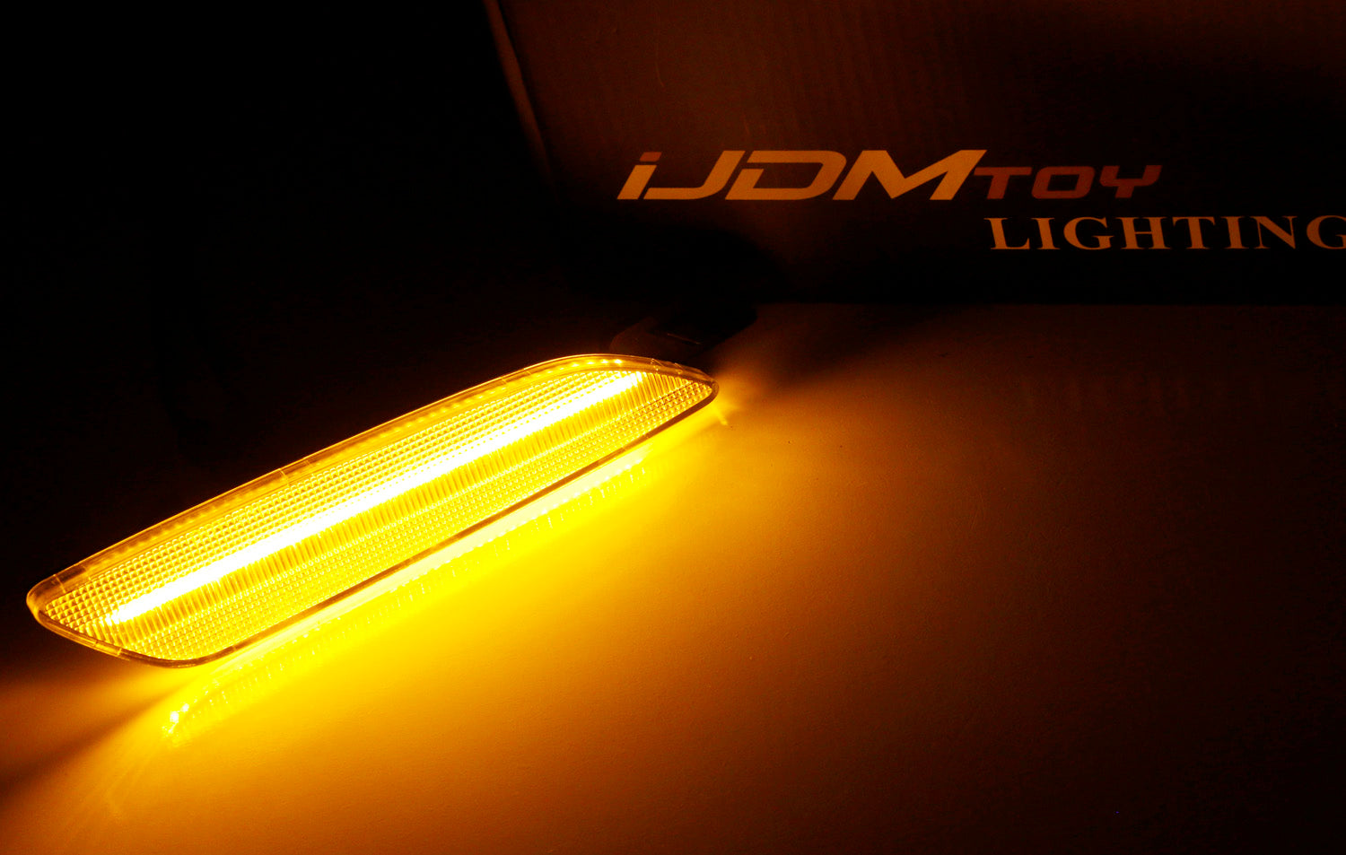 Amber LED Bumper Side Marker Lights for 2015-2018 Porsche Cayenne - Clear Lens, Easy Installation - Perfect for Night Driving & Enhanced Vehicle Visibility