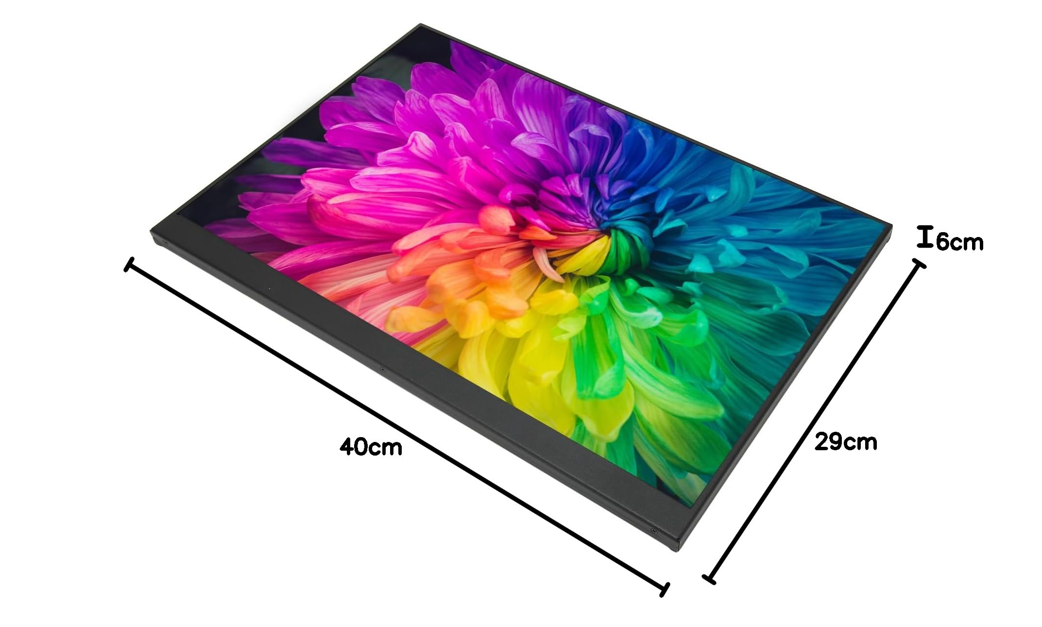 Xiuganpo 16In 60Hz Portable Gaming Monitor with 1920x1200 HD, Touch Screen & Dual Speakers - USB-C Portable Display for Laptop, PS5, Xbox, Switch - Perfect for Travel, Work & Gaming On-The-Go