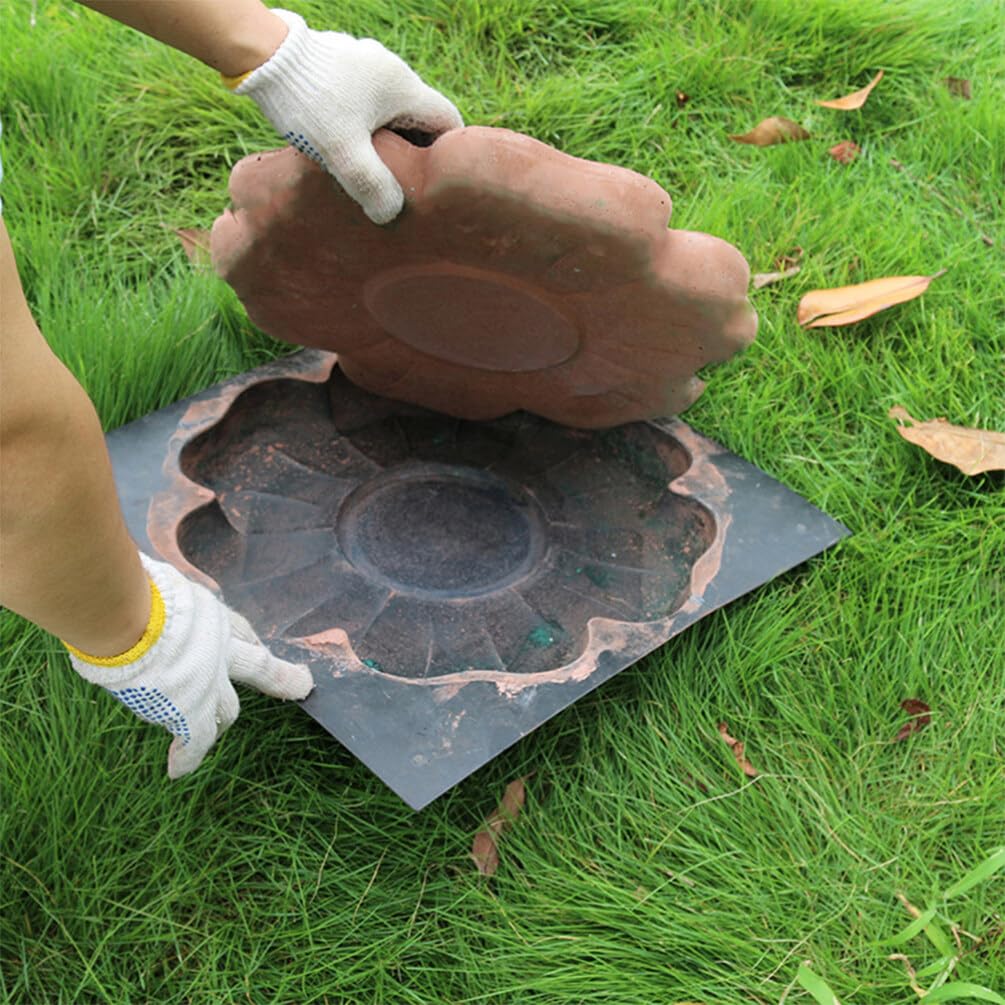 USHOBE Turtle Shaped Stepping Stone Mold - Reusable DIY Concrete Cement Path Maker for Garden, Lawn, Driveway | Create Beautiful Walkways & Decorative Paving | Perfect for Outdoor Landscaping & Flower Bed Edging