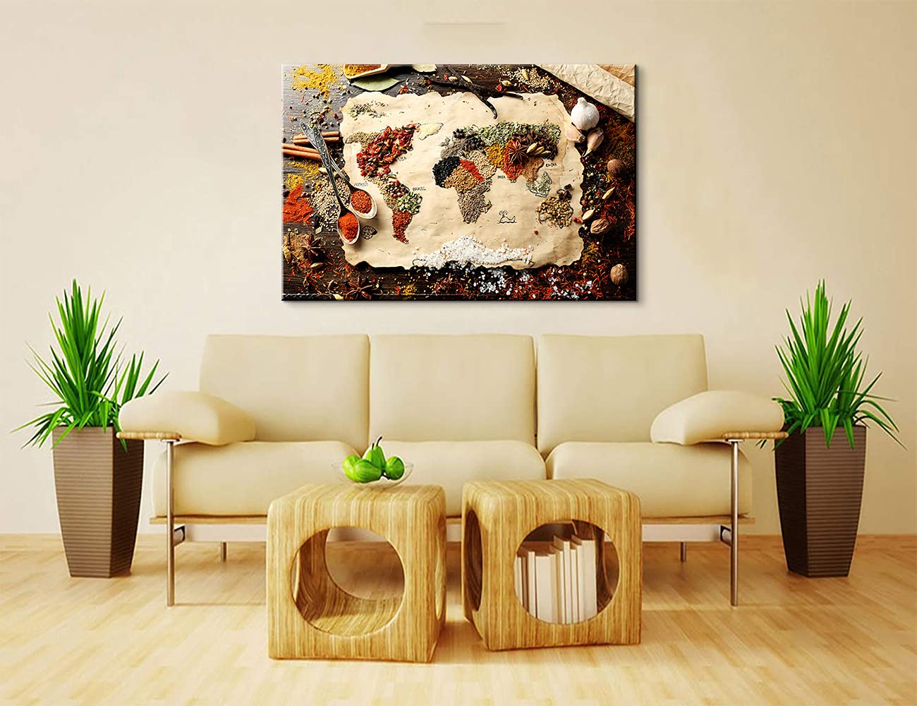 Kitchen Wall Art Canvas - Dining Room Decor Poster (28x40 Inch) for Home & Restaurant