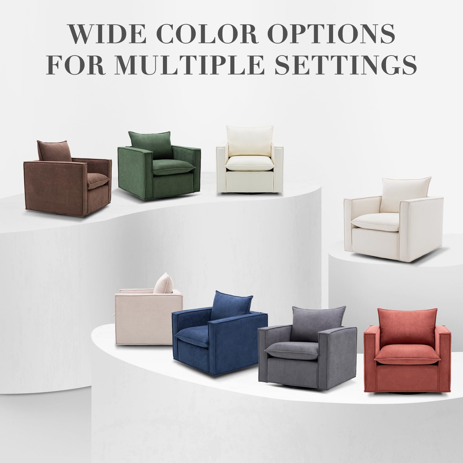 Modern Swivel Accent Chair 34