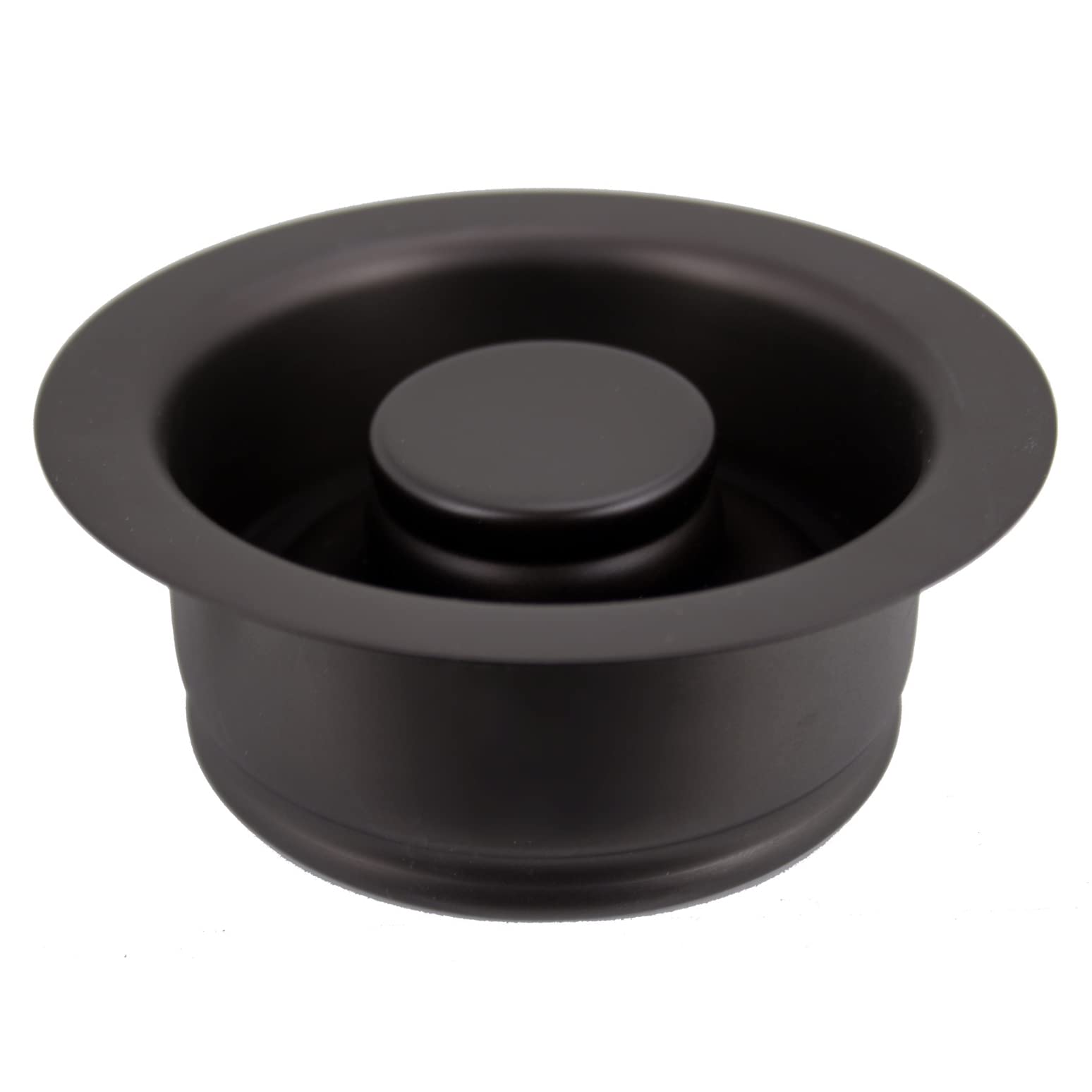 Westbrass D2089-12 3-Bolt Mount Waste Disposal Flange & Stopper - Oil Rubbed Bronze Finish - 1 Pack - Perfect for Kitchen Sink, Bathroom Vanity & Utility Drain Installation