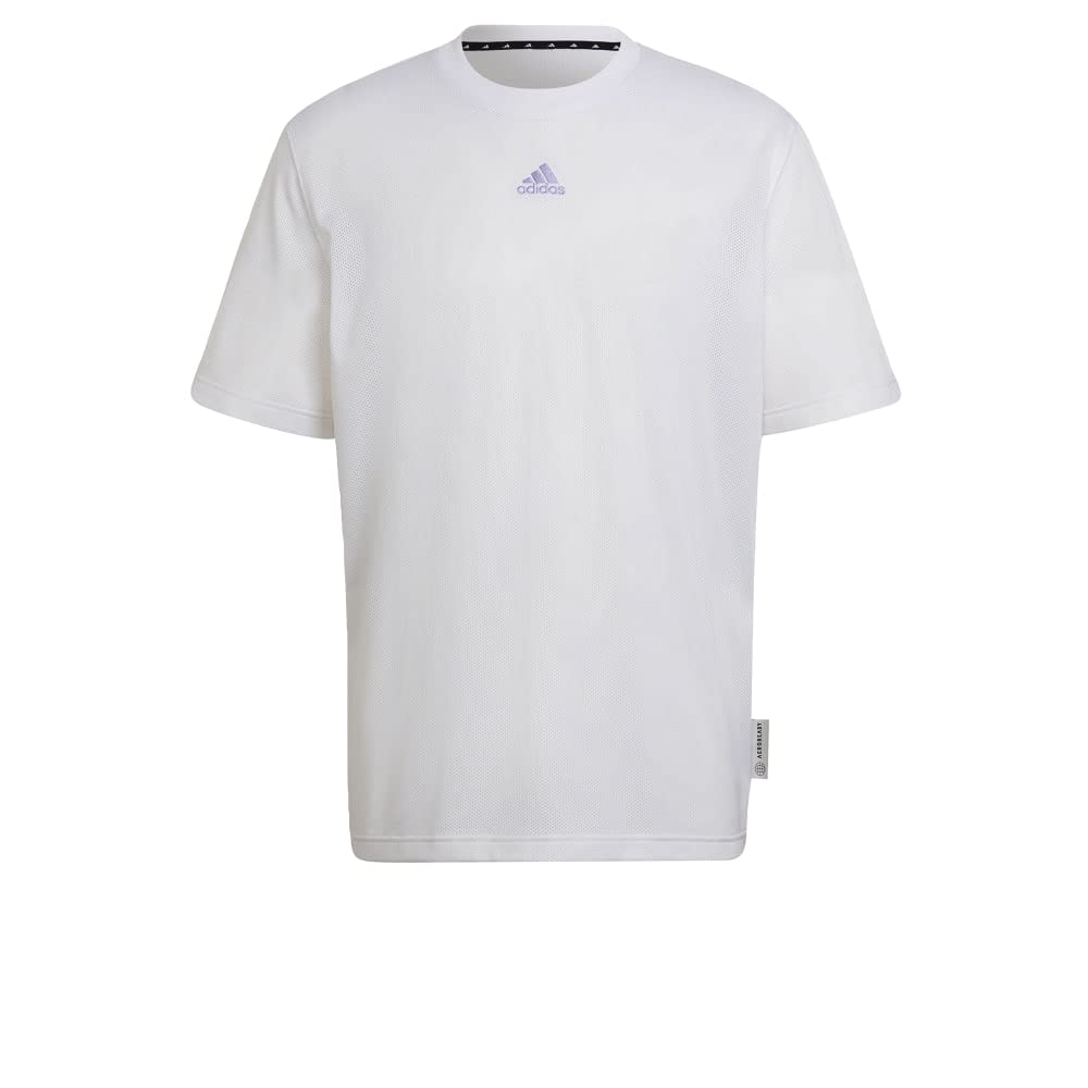 adidas Men's Graphic Mesh T-Shirt - Comfortable Casual Short Sleeve Tee for Workout, Gym & Everyday Wear