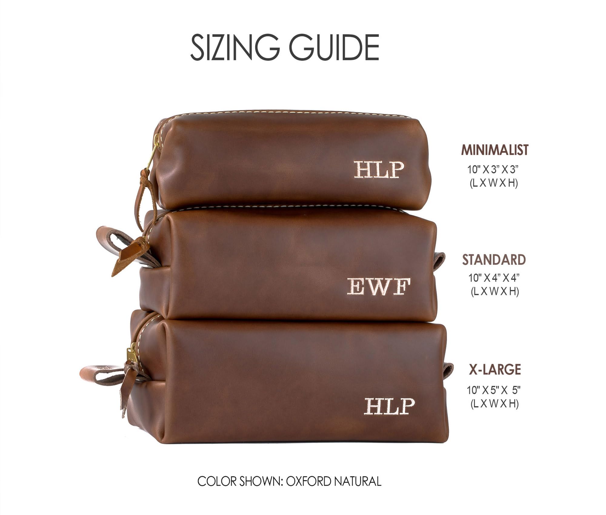 Premium Personalized Leather Dopp Kit Bag for Men - Handcrafted in USA with Lifetime Warranty - Ideal Christmas & Travel Gift for Him - Perfect for Business Trips, Gym Essentials & Weekend Getaways