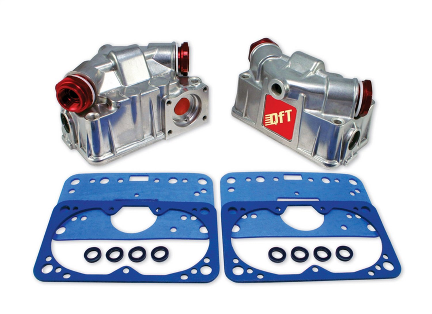 Quick Fuel 34-100QFT Fuel Bowl Conversion Kit for 4 Barrel Carburetors - Dual Accelerator Pump System - High Performance Carburetor Upgrade for Racing & Hot Rod Engines