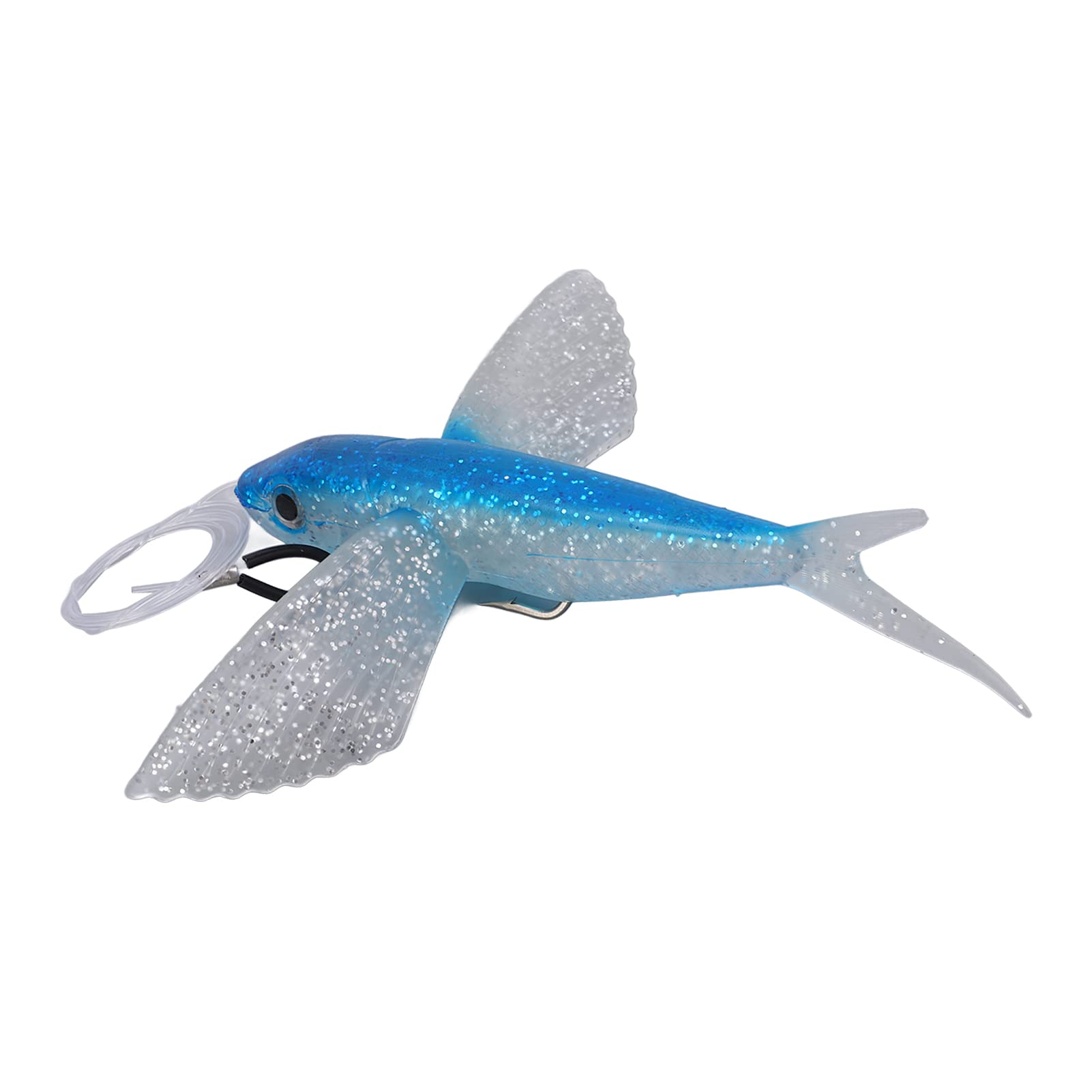 JIYO Simulation Flying Fish Lure - Bright Color Waterproof Tuna & Mackerel Fishing Bait with Hook | Saltwater & Freshwater Fishing Gear for Ocean, Lake, and River | Perfect for Deep Sea, Surf, and Kayak Fishing