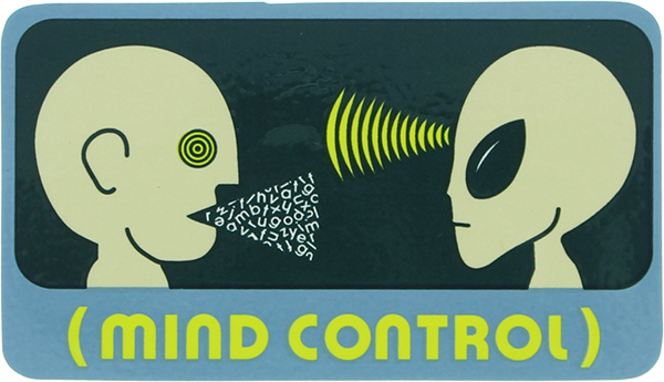 Alien Workshop Mind Control Skateboard Deck Sticker - Premium Single Decal for Skateboards, Longboards & DIY Projects | Perfect for Customizing Your Ride or Personalizing Gear