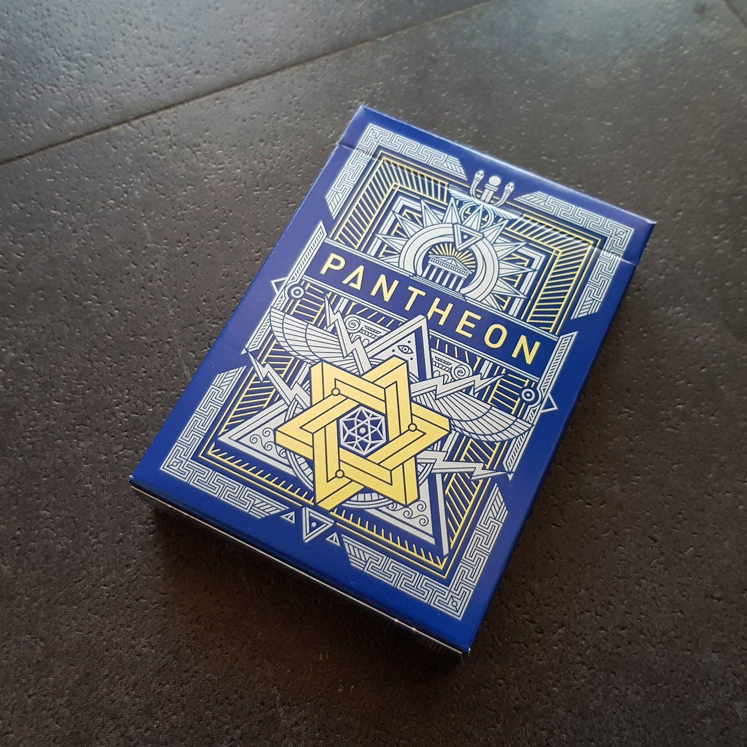Premium Pantheon Azure Playing Cards - Elegant Blue Deck for Poker, Magic Tricks & Cardistry | Perfect for Game Nights, Professional Performances & Collectors