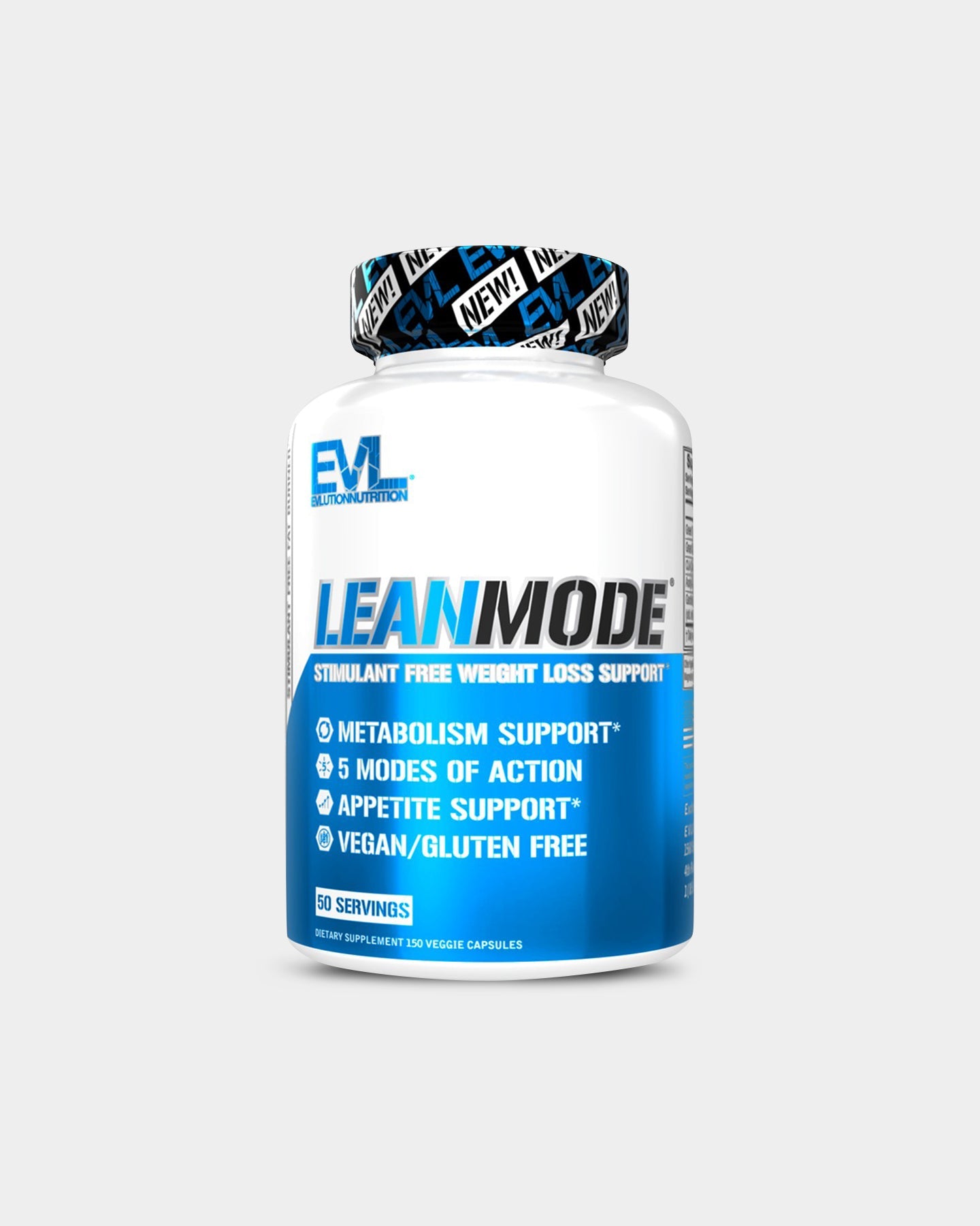 EVLUTION NUTRITION LeanMode Weight Loss Support Capsules - Fat Burner & Metabolism Booster for Women & Men - Natural Appetite Suppressant for Effective Weight Management - Perfect for Gym, Workout & Daily Energy Support