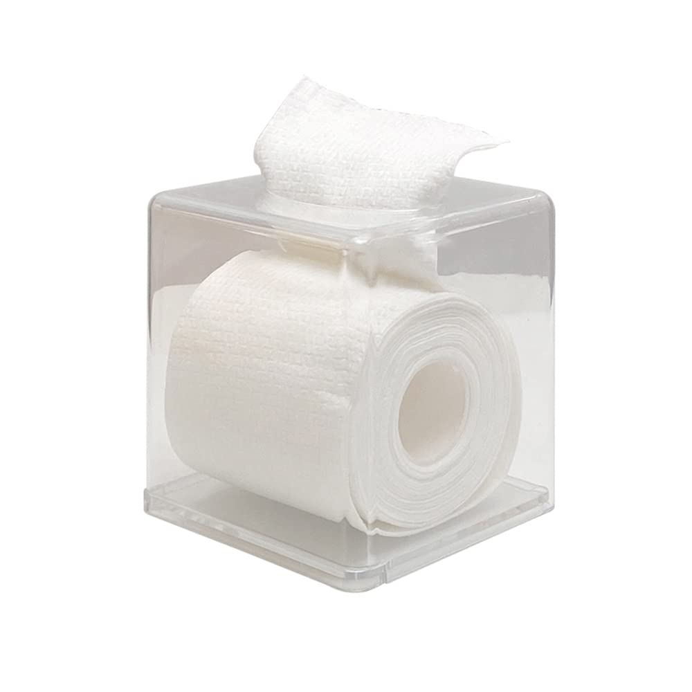Clear Acrylic Tissue Box Holder - Modern Minimalist Toilet Paper Dispenser for Bathroom, Living Room & Bedroom - Cube Storage Case for Kitchen Island & Home Decor - Hygienic Pumping Paper Box Organizer