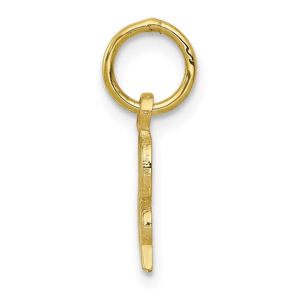 10K Yellow Gold Godfather Charm Pendant - Roy Rose Jewelry - Italian Mafia Inspired Necklace for Men - Perfect Gift for Father's Day, Birthday & Special Occasions