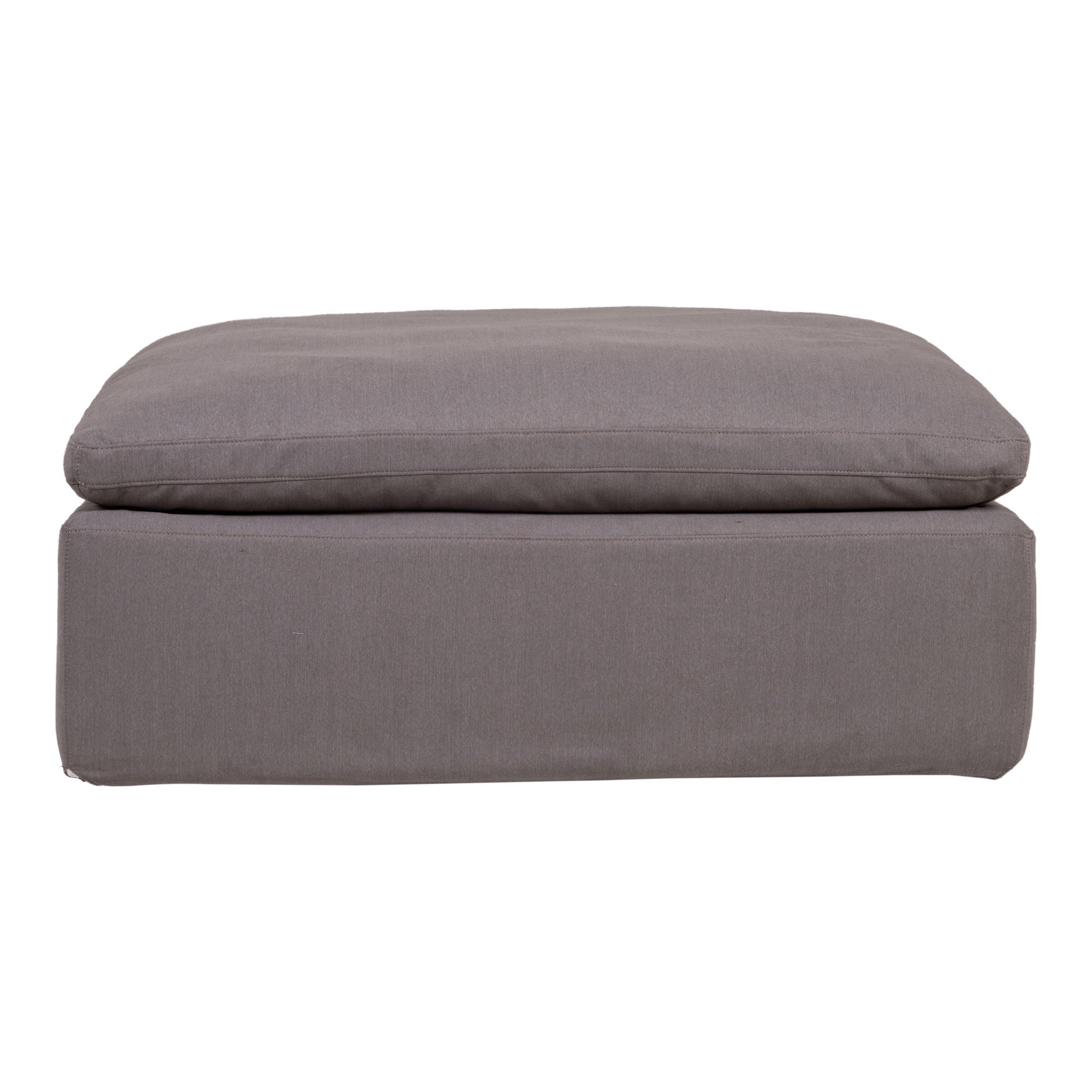 Light Gray Livesmart Fabric Ottoman - Versatile Storage & Seating Solution for Living Room, Bedroom, or Office