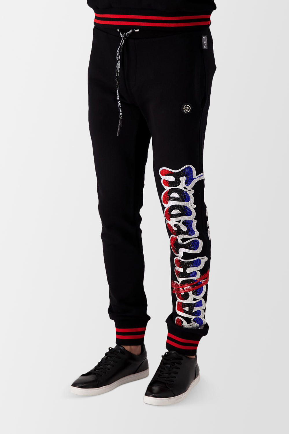Philipp Plein Teddy Bear Print Jogging Pants for Men - Stylish Casual Sweatpants for Lounge, Streetwear & Gym Workouts