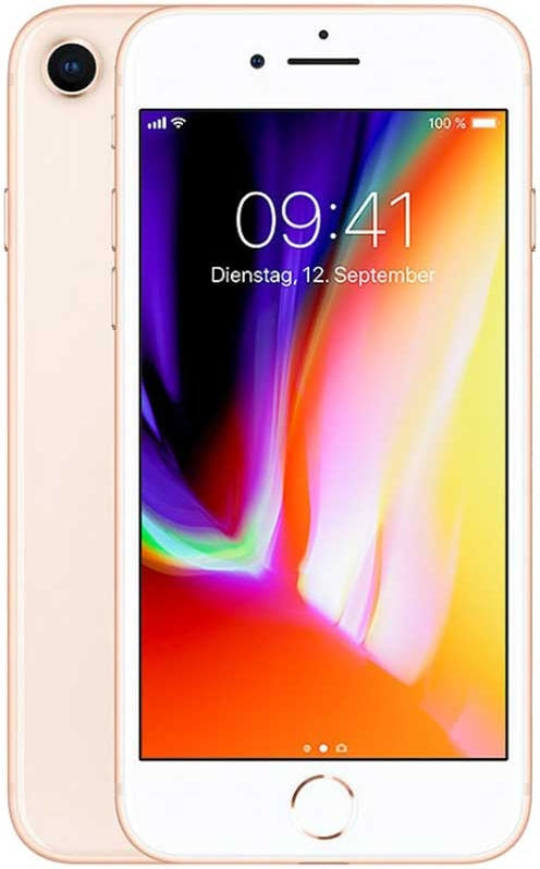 Apple iPhone 8 64GB Unlocked Smartphone - Gold (Renewed) | Premium Refurbished Phone with iOS, 12MP Camera & Wireless Charging | Perfect for Travel, Business & Everyday Use