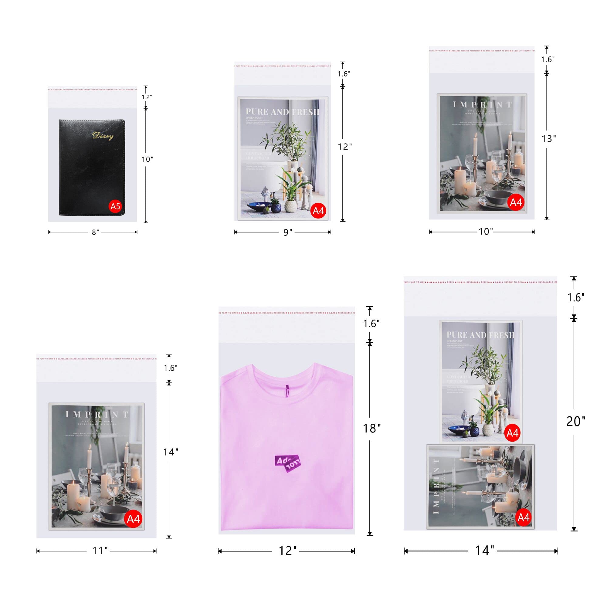 200pcs 3x5