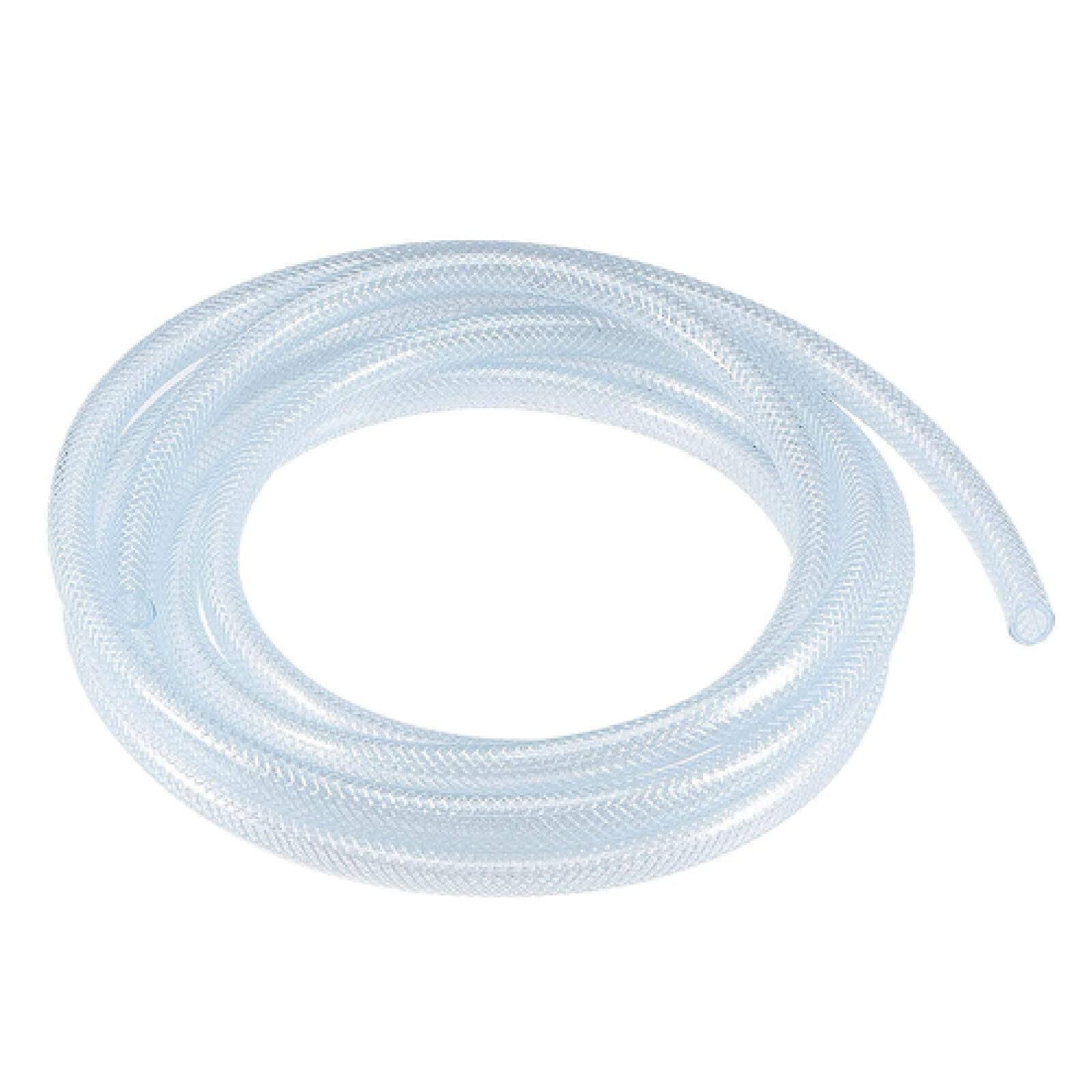 Braided PVC Pipe - Flexible Clean Water Hose, PVC Reinforced Hose, Non-Hard Anti-Freeze Pipe (3 Meters) for Garden Irrigation, Home Plumbing & Outdoor Watering