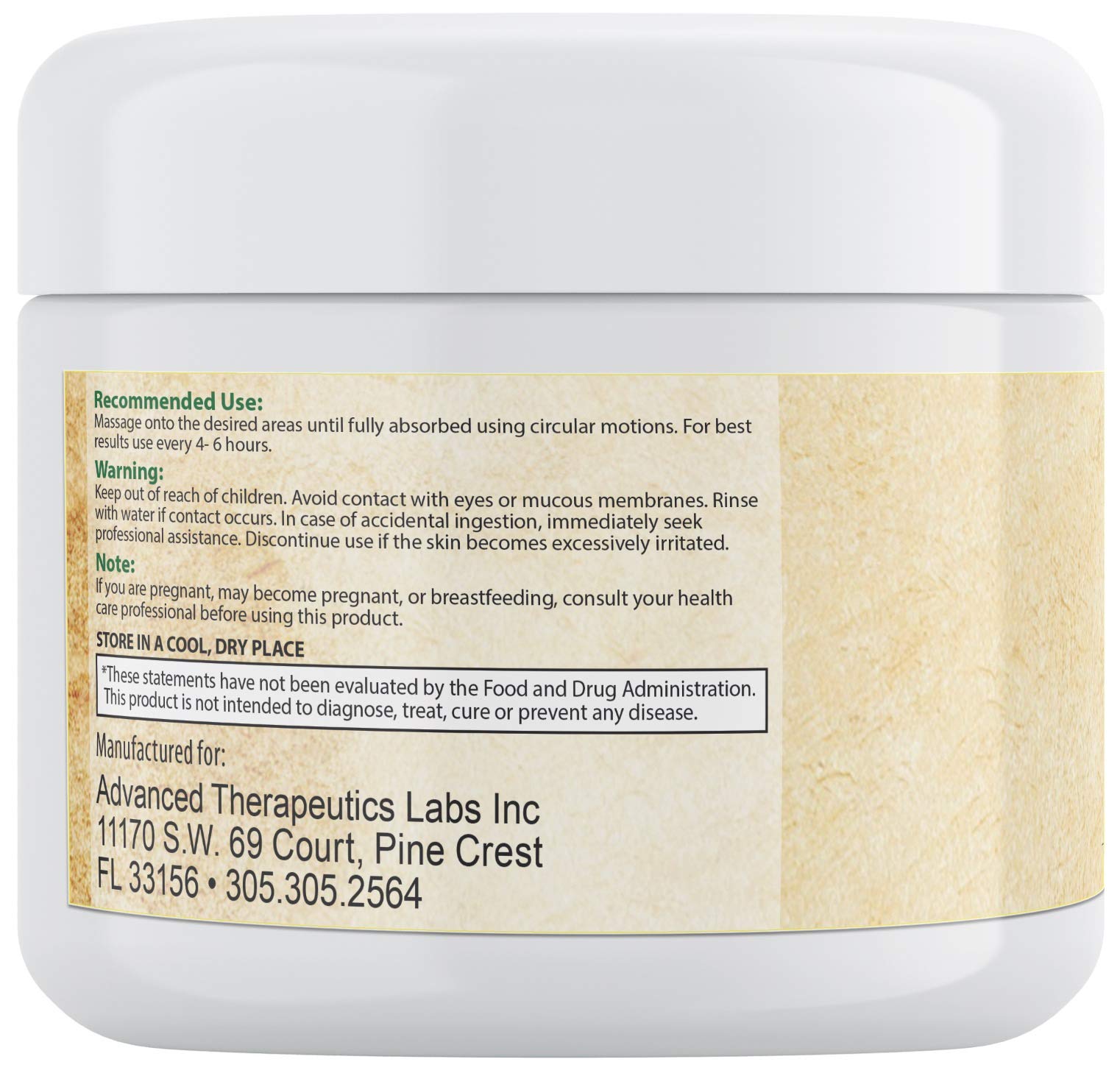 Extra Strength 500mg Hemp Cream with Arnica Oil - Advanced Therapeutics 4oz Pain Relief for Muscles & Joints - Perfect for Post-Workout Recovery & Daily Comfort