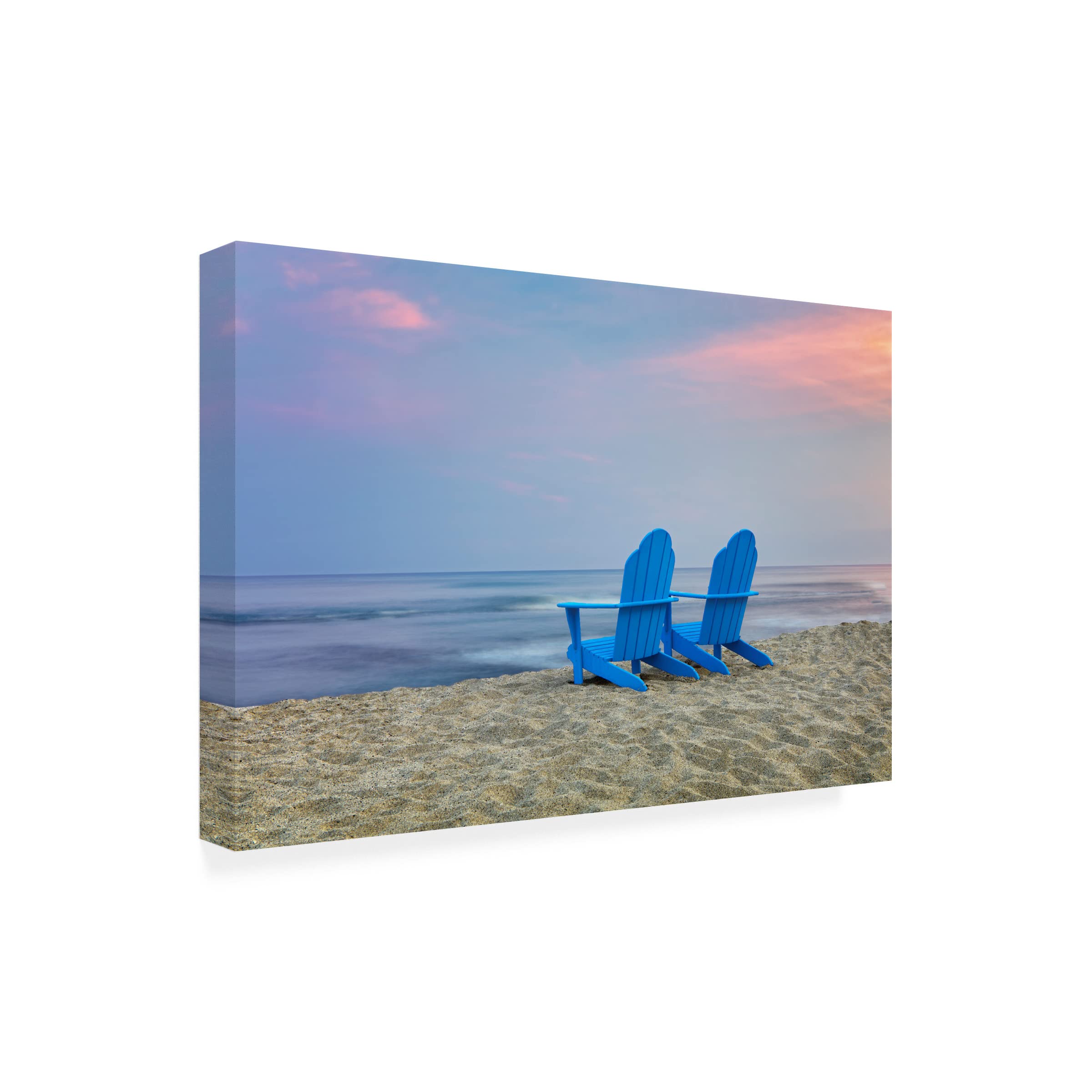 Dennis Frates 'Beach Chair 5' Canvas Wall Art Print - Coastal Decor for Living Room, Bedroom & Beach House
