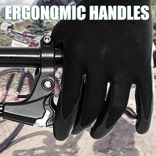 Premium Aluminum Alloy Bike Brake Levers - 2.2cm Diameter Black MTB Brake Handles for Mountain, Road & Folding Bikes | Durable Cycling Accessories for Commuting, Trail Riding & Urban Adventures
