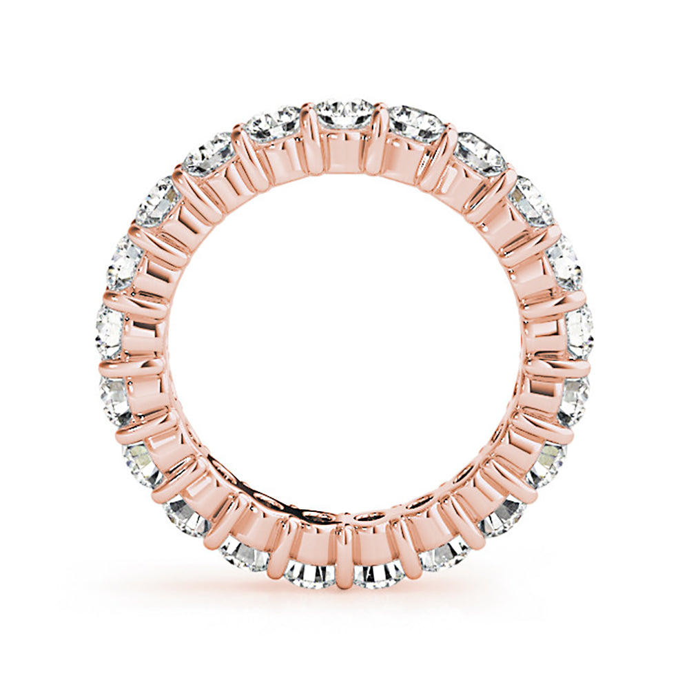 3.0 Carat Round Diamond Eternity Ring for Women - 14K White Gold Wedding Band, Anniversary Gift for Her - Perfect for Engagement, Proposal & Special Occasions